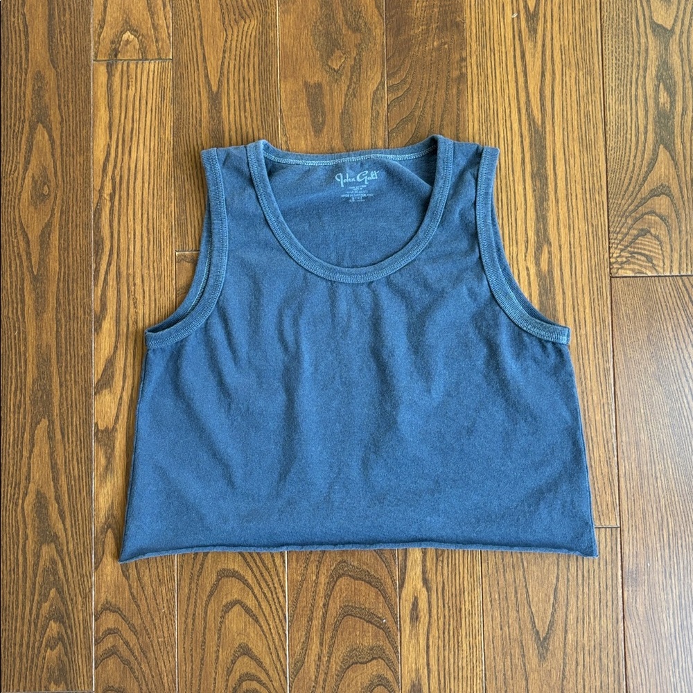 Brandy Melville Blue Cropped Tank Top